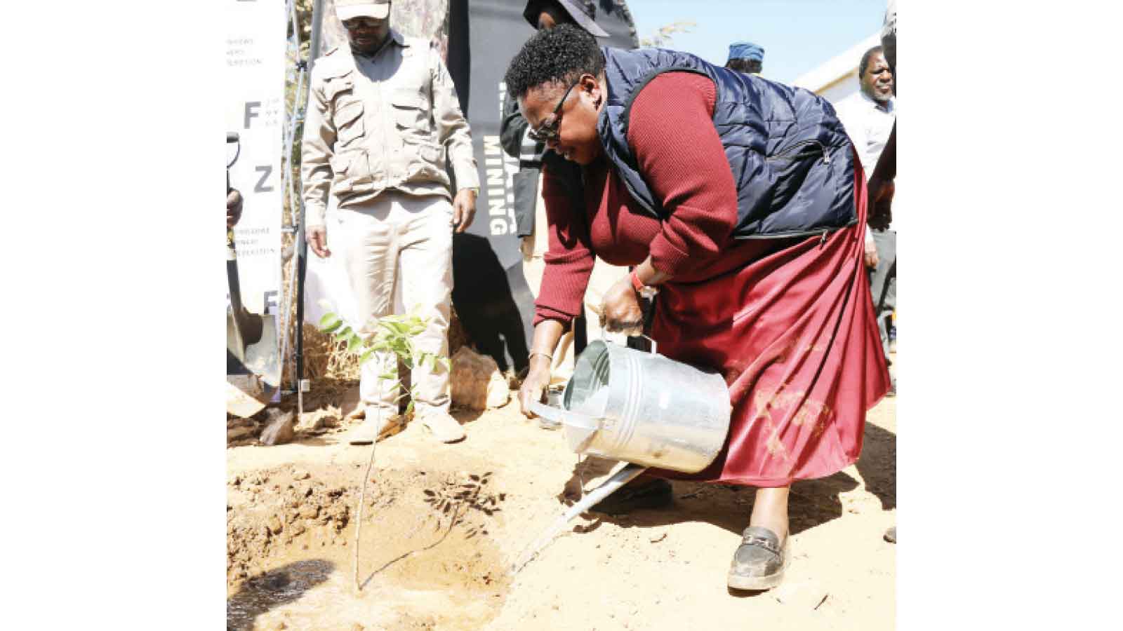 First Lady engages artisanal miners on safety, environment